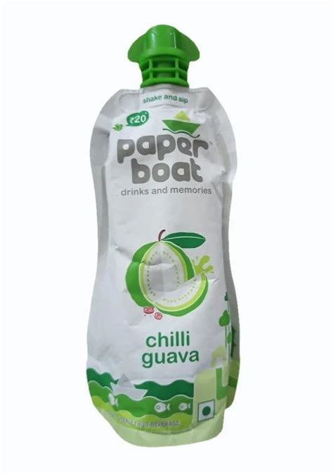 Pink Paper Boat Chilli Guava Fruit Juice Packaging Size Ml