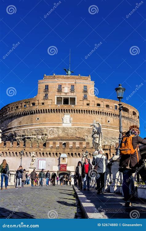 Italy, Rome, Castel Sant Angelo Editorial Image - Image of rome ...