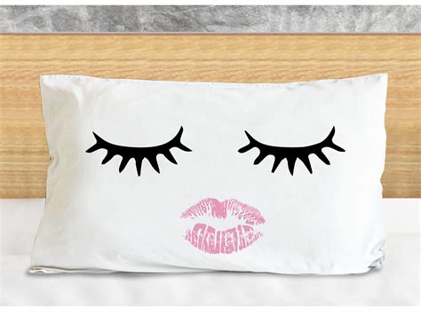 Lash And Lips Pillow Lash Pillow Eye Lash Pillow Lash Pillow Cases