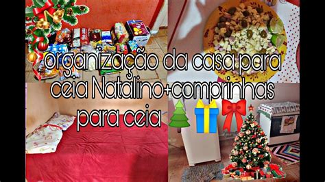 ORGANIZAÇÃO DA CASA PARA A CEIA NATALINO FIZEMOS COMPRAS PARA O NATAL