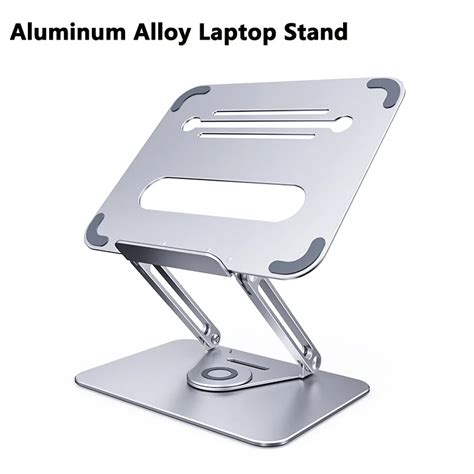 Multifunções Laptop Stand 360 Rotatable Notebook Holder Liftable Liga