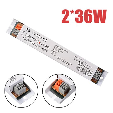 1pc T8 Elektronische Ballast 2 36W Leuchtstofflampe Evg 50 60Hz