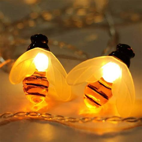 Guirnalda Luces Led Solar Abejas 10 Metros Tutihogar