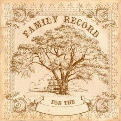 Family Tree Cover Page