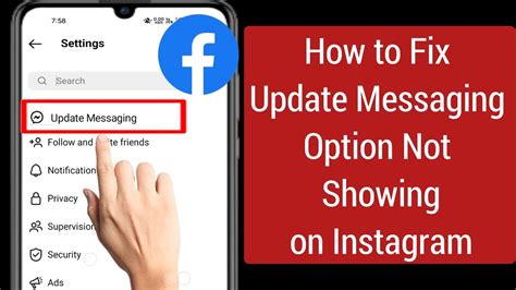 How To Fix Update Messaging Option Not Showing On Instagram 2023 Youtube