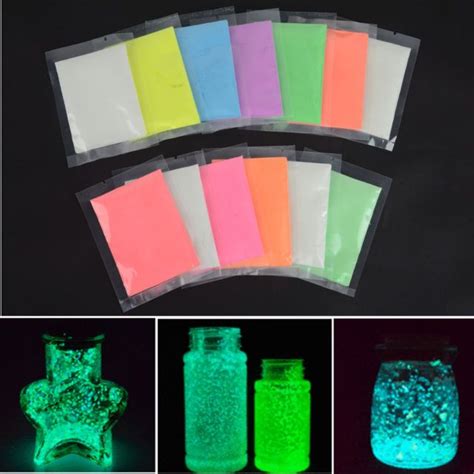 13x Super Bright Glow In The Dark Powder Fluorescent Pigment Strontium