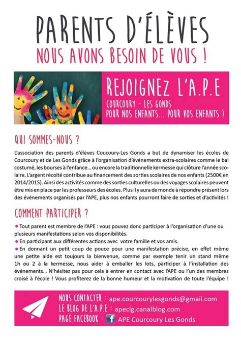 Blog De L Association Des Parents D Eleves Courcoury Les Gonds