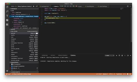 Debugging Node Js Apps In Typescript With Visual Studio Code