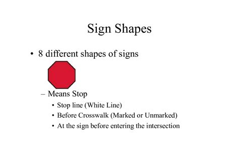 Understanding Road Sign Shapes and Their Meanings