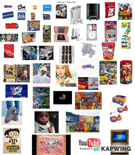 Older Gen Z Starter Pack R Starterpacks Starter Packs Know Your Meme