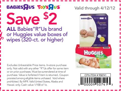 Babies R Us 2 Off Huggies Wipes Printable Coupon