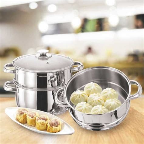 Buy Online Vinod Stainless Steel Steamer Three Tier In Uae Dubuy