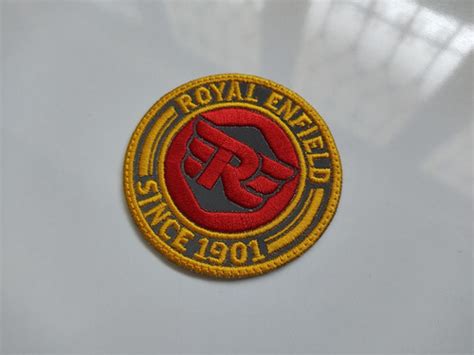 Parche Bordado Royal Enfield Since Royal Reflectivo Gr Fica