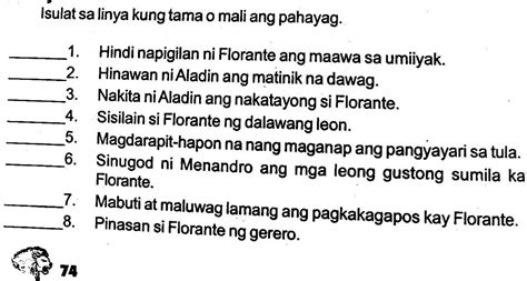 Isulat Sa Linya Kung Tama O Mali Ang Pahayag Studyx