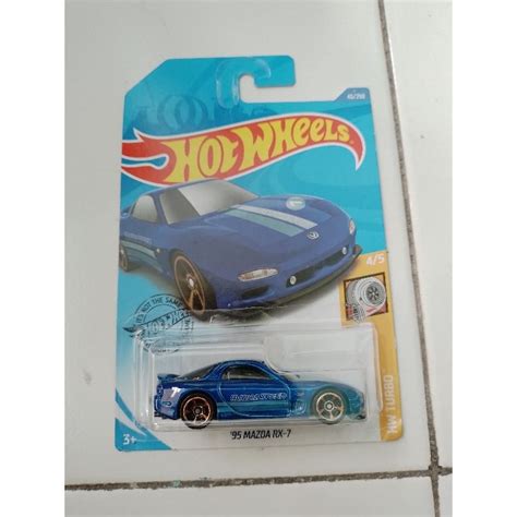 Hotwheels Hot Wheels Mazda Rx Blue Shopee Malaysia
