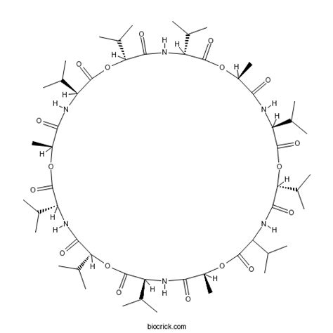 Valinomycin | CAS:2001-95-8 | potassium-specific transporter | High ...