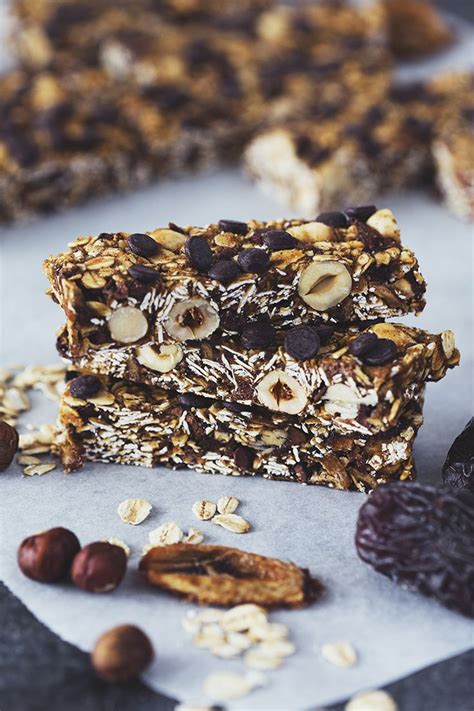 Hazelnut Banana Chocolate Chip Granola Bars Cocoon Cooks Barras