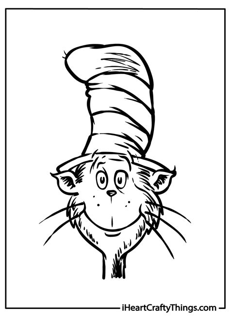 Cat In The Hat Coloring Pages 100 Free Printables