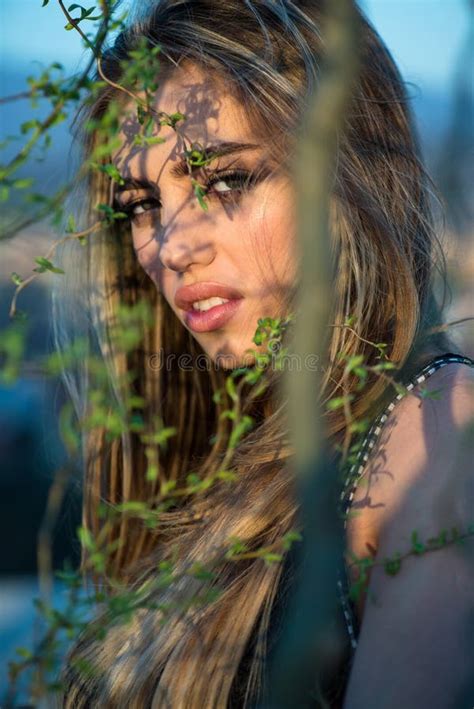 Passionate Slim Model Posing Nude In White Blouse Stock Image Image Of Body Erotic