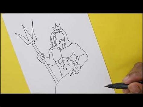 How To Draw Poseidon Greek God Step By Step Youtube Drawing Heads