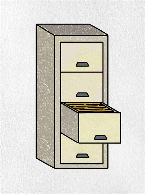 File Cabinet Drawing Helloartsy