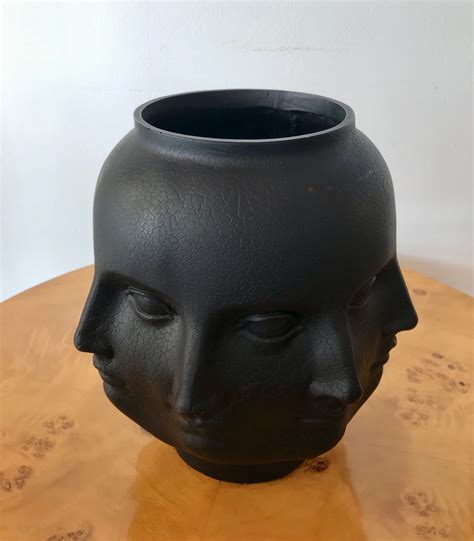 A Fornasetti Style Ceramic Perpetual Faces Vase Artedeco Online