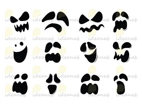 Ghost Svg Bundle Ghost Face Svg Cute Ghost Svg Gleeful Etsy India