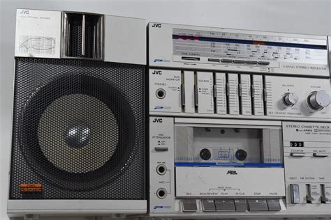 Jvc Pc 11 Portable Stereo System Boombox Ghettoblaster 1980s Japan Pc R11wh C Ebay