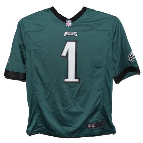 Jalen Hurts Signed Philadelphia Eagles Nike Green XL Game Jersey