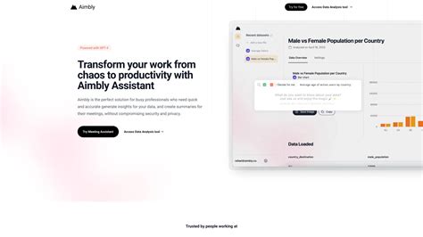 Aimbly Your Meeting Assistant For Enhanced Productivity Creatiai