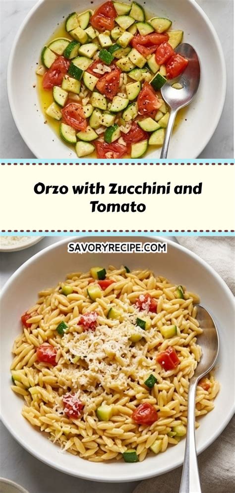 Orzo With Zucchini And Tomato