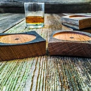 Bourbon Gifts Bourbon Gift for Him Wood Coaster Set - Etsy