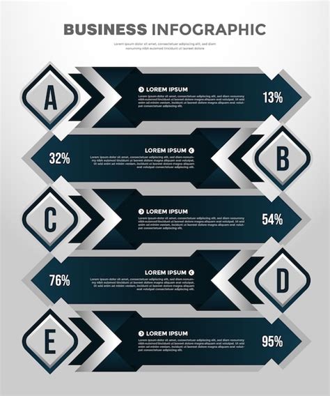 Premium Vector Step Business Infographic Template