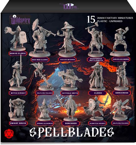 Buy Spellblades - Hero & NPC Characters for DND Miniatures Bulk 28mm ...