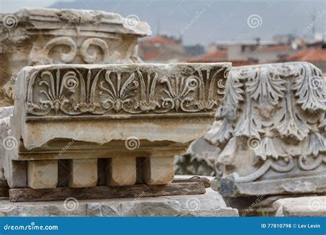 Ruins of the Ancient City of Smyrna, Izmir Stock Photo - Image of ruin ...