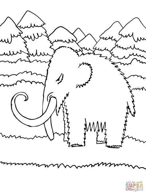 Disegno Di Cucciolo Di Mammut Da Colorare Disegni Da Colorare E