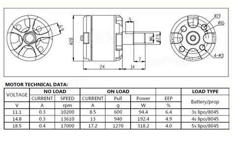 A2212 Brushless Motor Pinout Wiring Features Specs