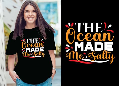 The Ocean Made Me Salty Graphic By Munsur Store Creative Fabrica