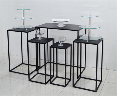 kit mini table c 4 cubos mesa em aço decoração de festas no Elo7