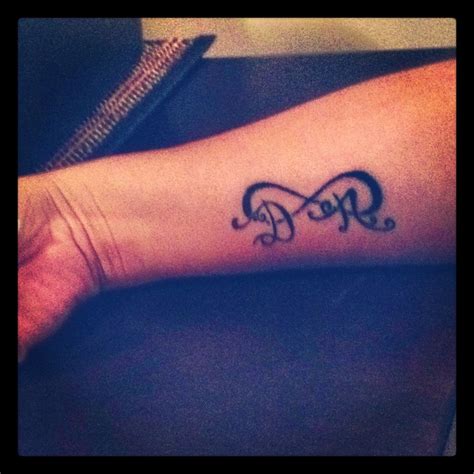 50 Astonishing Infinity Tattoo Designs With Initials Ideas