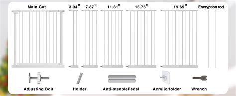 Amazon DEARBB Extra Wide Baby Gate Ultra Narrow Spacing 30 11 77