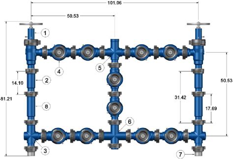 Api C Choke Manifold With Adjustable Choke Valve Adjustable Choke