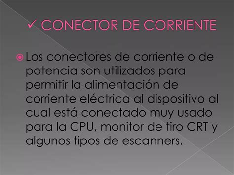 Puertos Y Conectores Del Pc Cinthia Belen Ppt