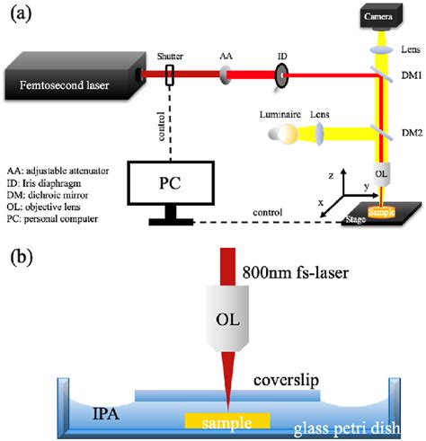 Schematic Diagram Of The Femtosecond Laser Precision Machining System