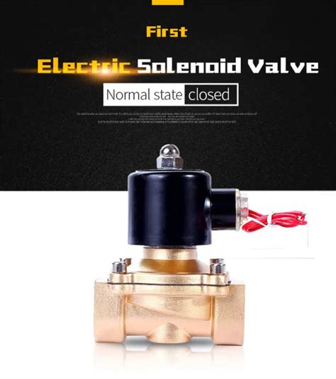 Electric Solenoid Water Valve V Inch Dn Bahan Kuningan Katup Air