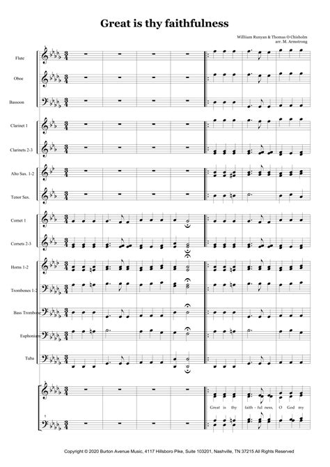 Great Is Thy Faithfulness Arr Mark Armstrong By Phillip Keveren