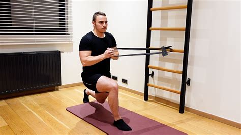 Vid O D Exercice Gainage Position Fente Avec R Sistance Rotation