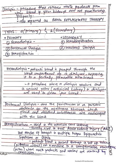 SOLUTION: Dialysis overview - Studypool