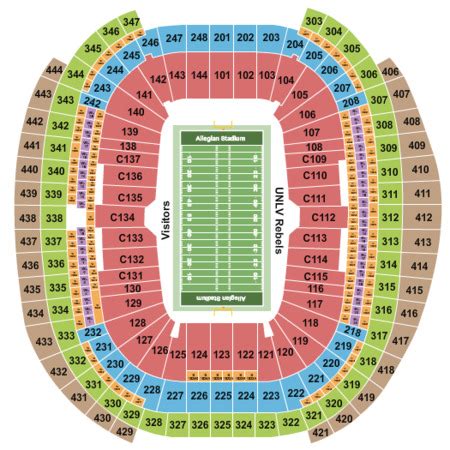 Allegiant Stadium Tickets and Allegiant Stadium Seating Charts - 2024 ...