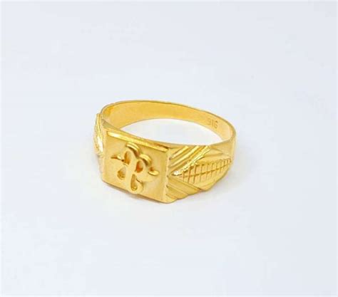 18kt Gold Ring Modern Design For Mens Welcome To Rani Alankar